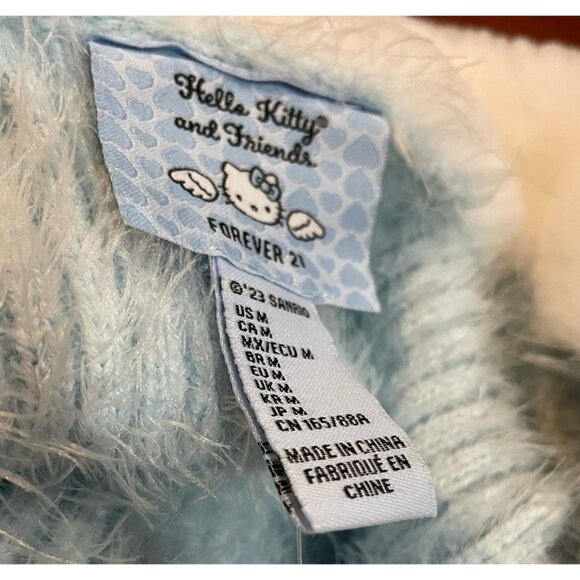 FOREVER 21 SWEATER CARDIGAN BABY BLUE SIZE MEDIUM - Picture 5 of 7